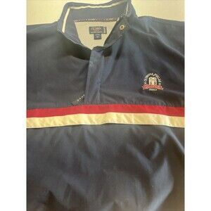 VTG US OPEN Heavy WeightWindbreaker Pullover Jacket 2003 Olympia Fields Mens XL